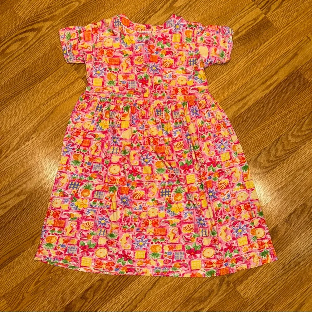 Laura Ashley Mother‎ & Child Knit print Dress Sz 9 yrs 134cm 53” tall